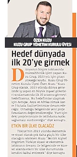 Star- Hedef dünyada ilk 20’ye girmek