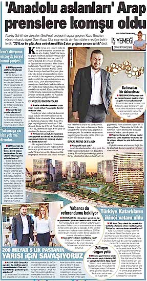 Akşam- Anadolu Aslanları, Arap Prenslere Komşu Oldu